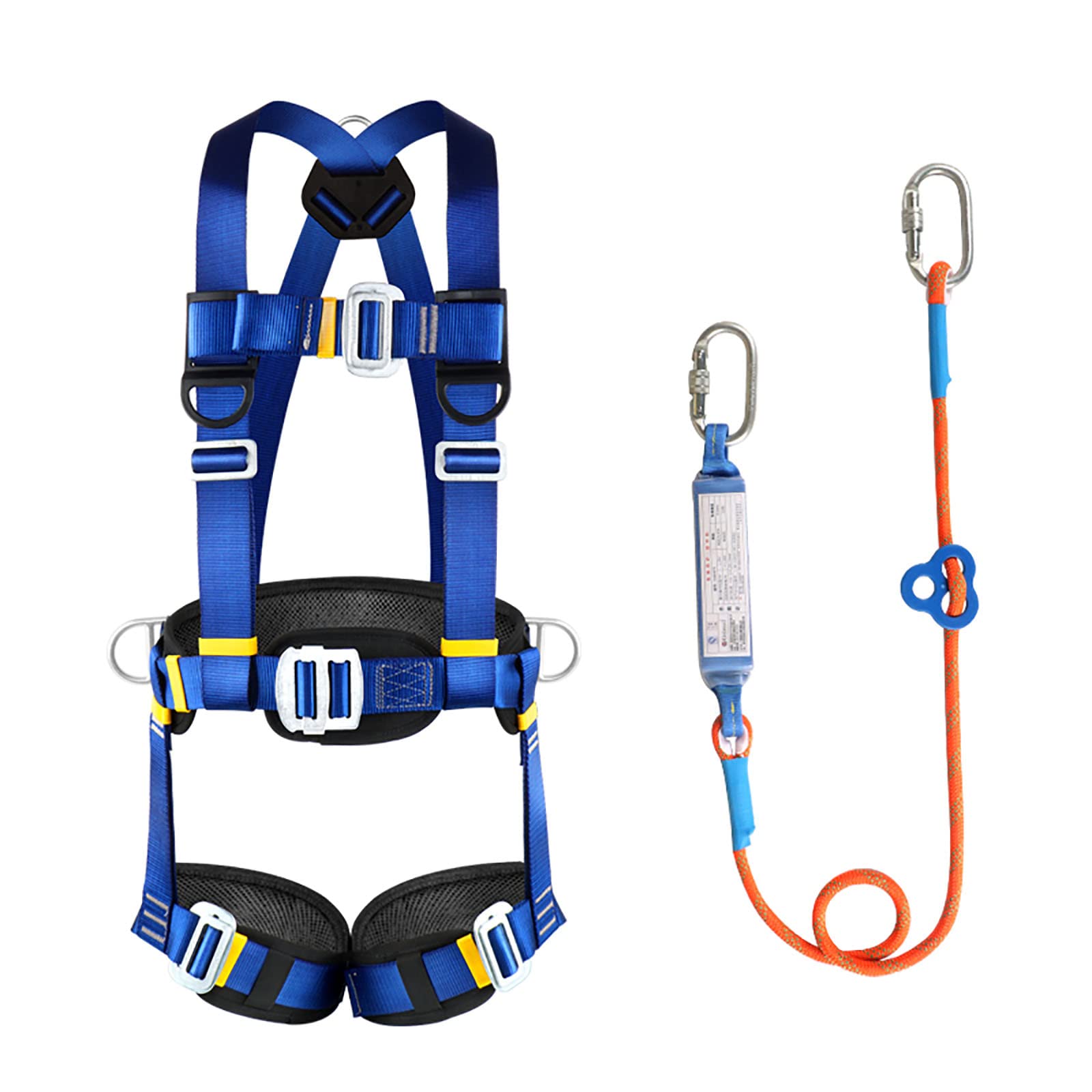 SwaYve Arnés de Seguridad de Cuerpo Completo Arnés de Seguridad de Protección Contra Caídas, Kit de Arnés de Seguridad para Fábricas, Ingeniería Civil, Construcción Naval, Minería/a