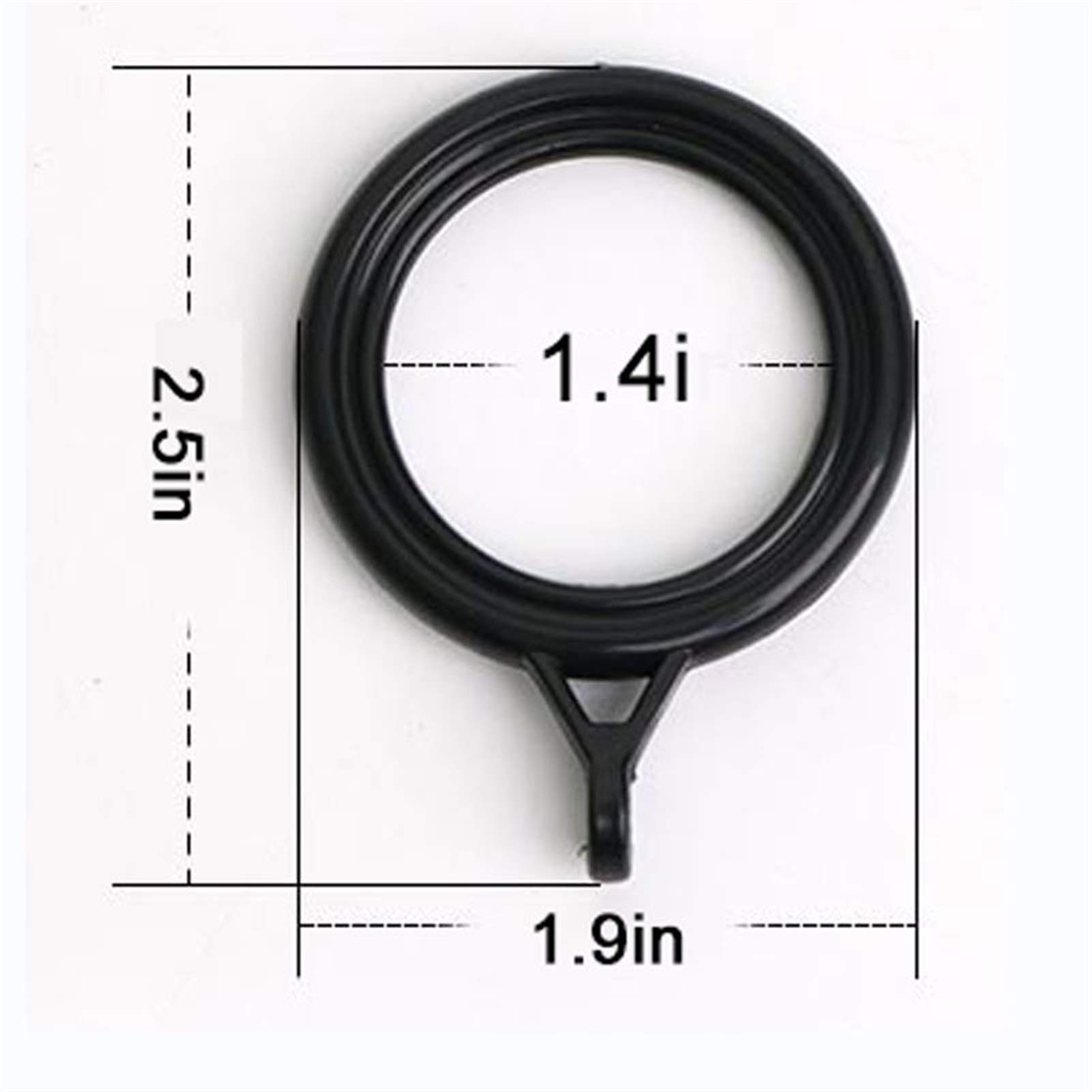 XJPXFQ Anelli per Tende Anelli for Tende da 1,4 Pollici, Anelli di plastica for Anelli a Tenda da Doccia for Bagno Doccia Anelli Clip Finestra(Set of 60)