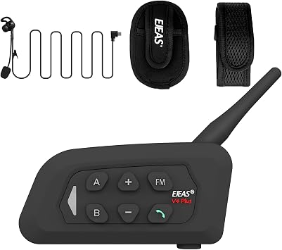 MIMIRACLE Referee Headset, Type C, Referee Communication System with Headset Earphone, Simple Pairing Bluetooth Intercom for Football Soccer Handball -1 Pack