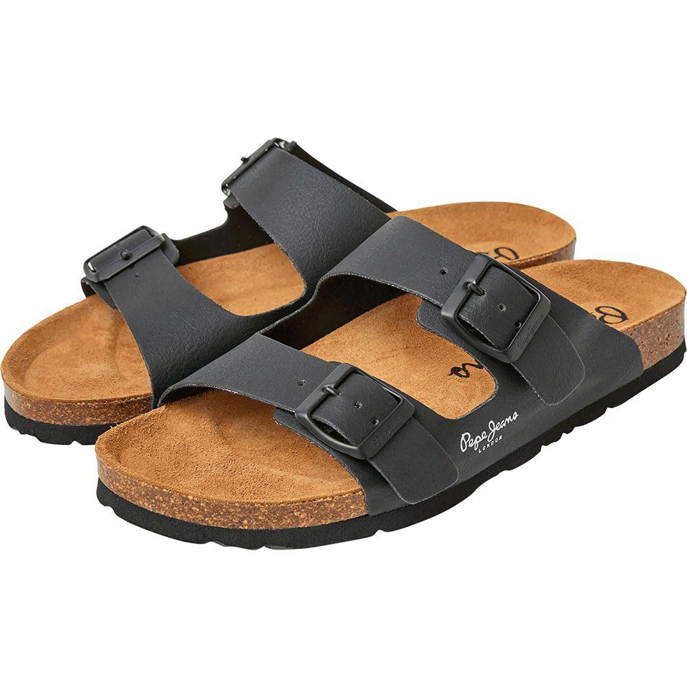 Pepe Jeans Women's Oban Classic 2 W Sandal, Black (Black), 7