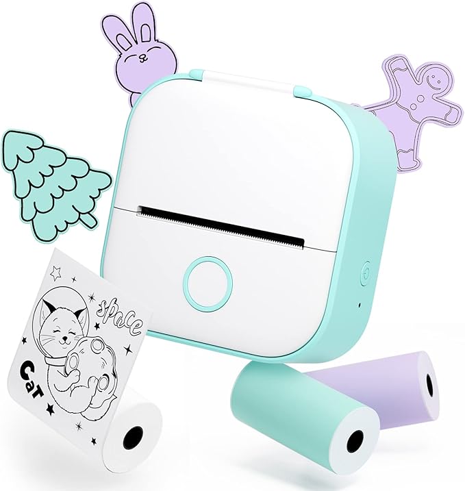 Memoqueen Mini Pocket Sticker Printer T02 Portable