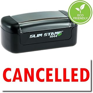 Pre-Inked Cancelled Stamp (Red Ink)