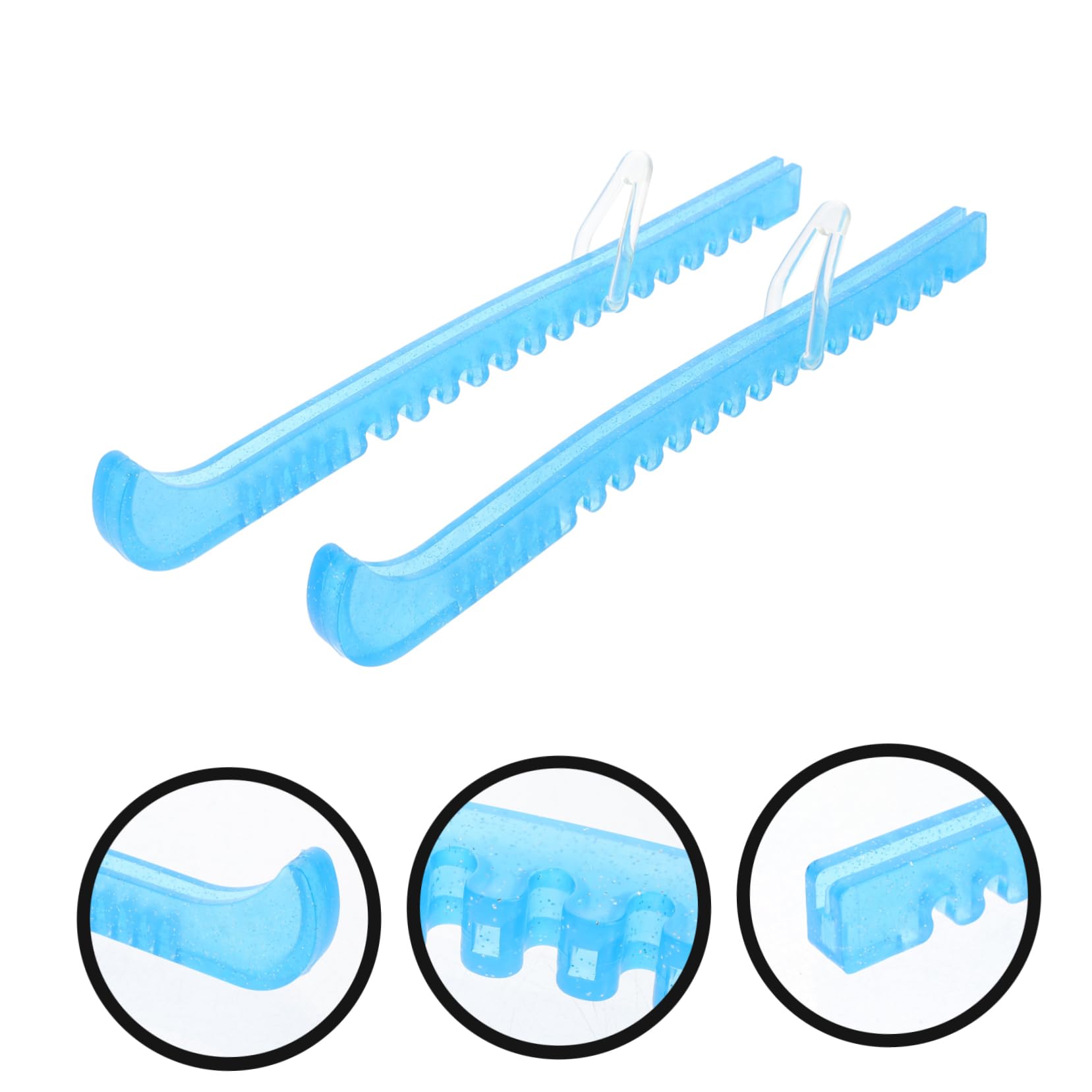 Yardwe Schlittschuhe Rollschuhschuhe Skate-zubehör Skate-Pads Skate-Schuhe Schlittschuhhose Klingenschutz Beschützer Eislauf-Soaker Roller Für Schützend Sky-Blue Kieselgel