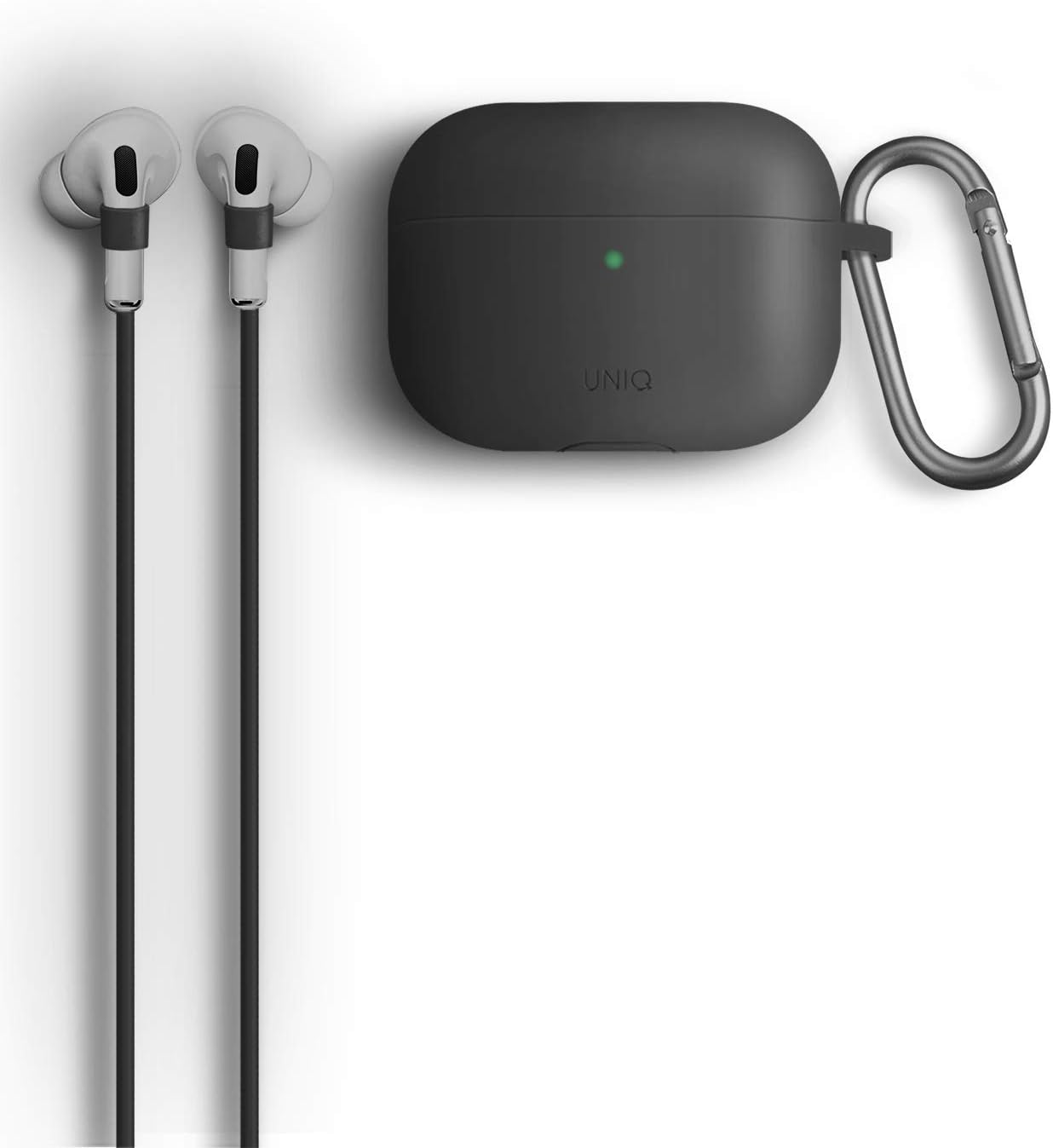 Muvtech Co-Powered by Uniq Vencer Airpods Pro Case Compatible for Apple Airpods Pro (Dark Grey)