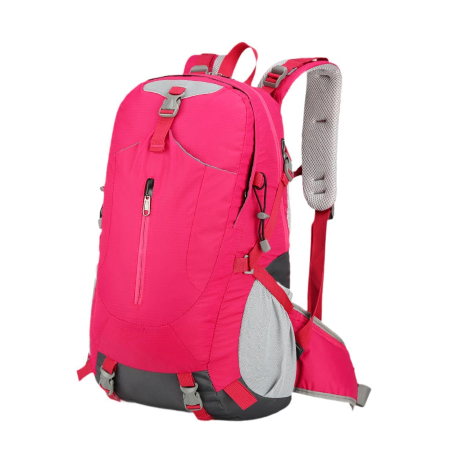 Hiking Backpack Comfortable Rock Climbing Backpack for Hiking Camping Travel Rose Red | Sporting Goods | Outdoor Sports | Camping & Hiking | Hiking Backpacks | Backpacks-image-49