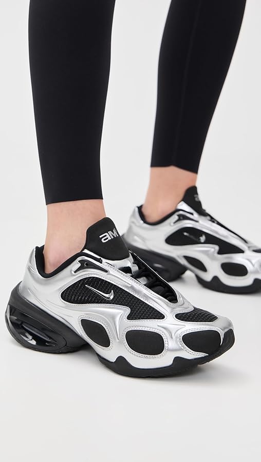 靴 Nike Women's AirMaxMuse Black/Silver 23 WMNS AIR MAX MUSE - BLACK / METALLIC SILVER