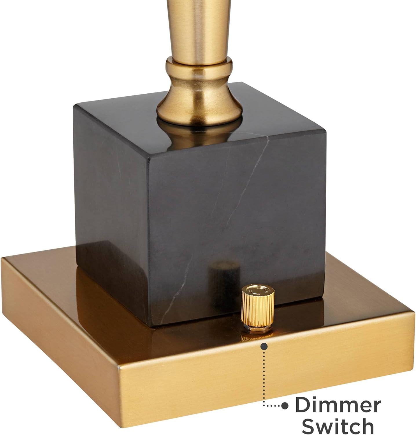 Possini Euro Design Wayne Modern Table Lamps 29 1/4" Tall Set of 2 with USB Charging Port Brass Gold Black Tapered Drum Shade for Bedroom Living Room Nightstand Bedside Night Stand Office Kids Room