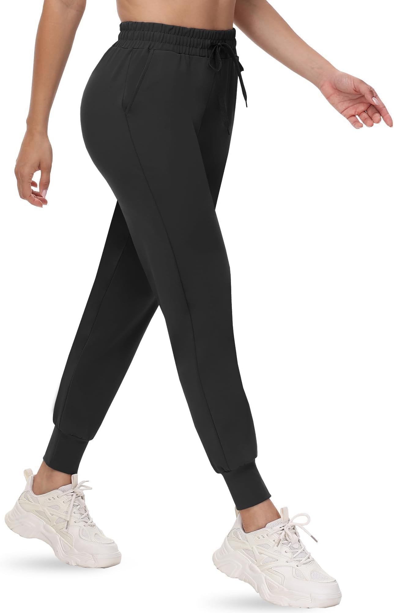 Joggers for Women with Pockets - Womens Sweatpants Yoga Lounge Relaxed-fit Pants for Workout Running