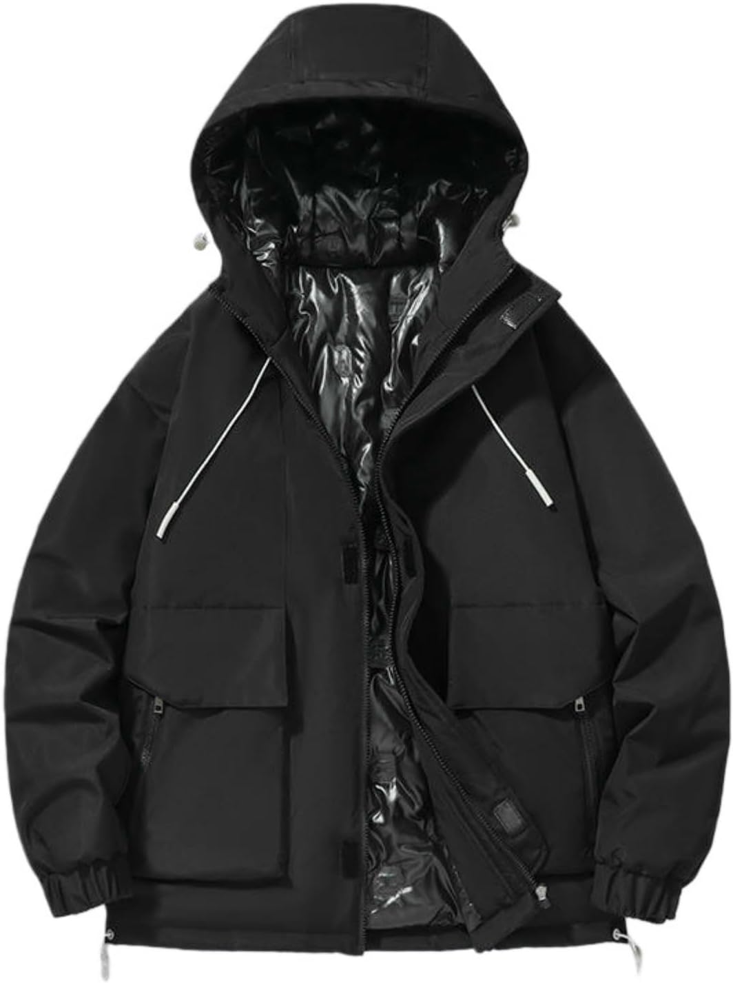 Unisex Outdoor Workwear Hooded Padded Jacket