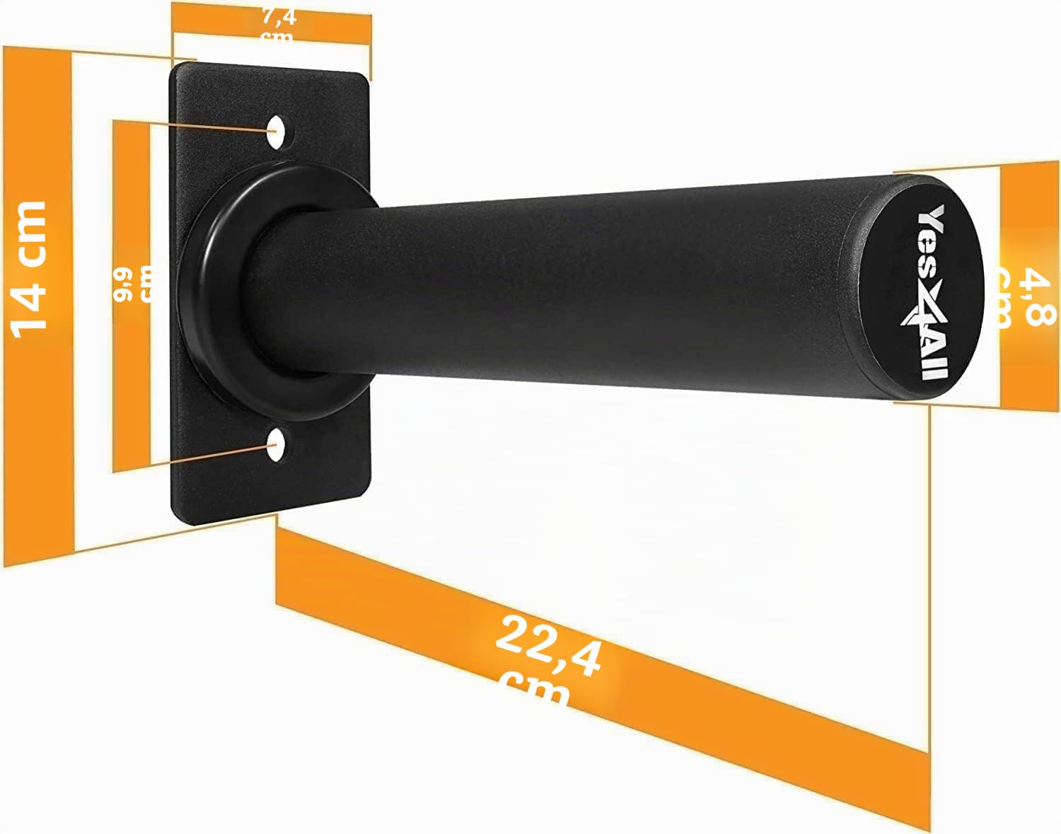 Yes4All LCUR 20 Zoll hölzerne Parallettes Bars/Push Up Bars für Parallettes Calisthenics Übungen und Oberkörper Krafttraining (Paar)