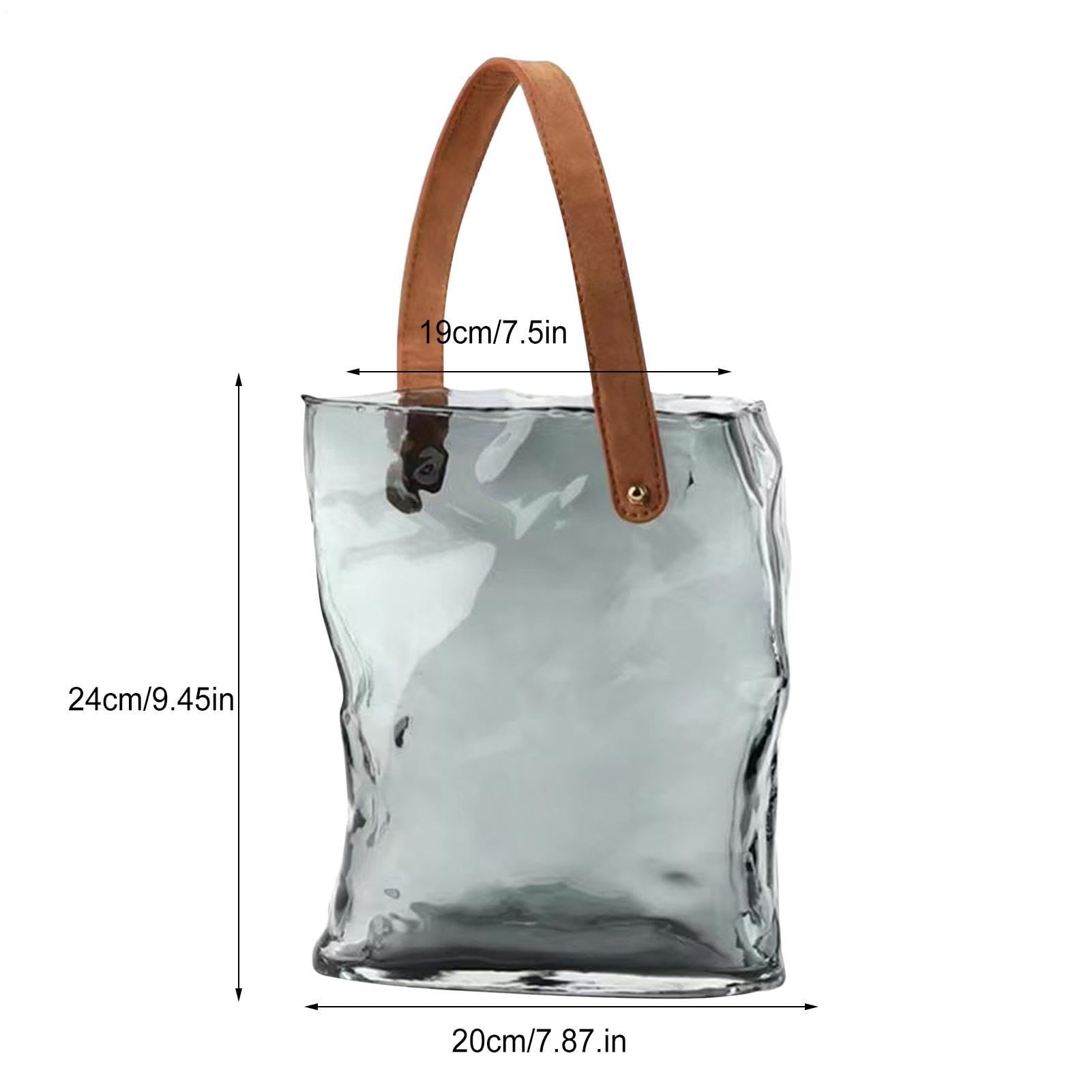 Taschenvase für Blumen Moderne Wohndeko Tischdekoration | Dekorative Glasvasen für Blumen für Wohndeko Schlafzimmer Wohnzimmer Büro Landhausstil Geburtstag Einweihung Hochzeit Party