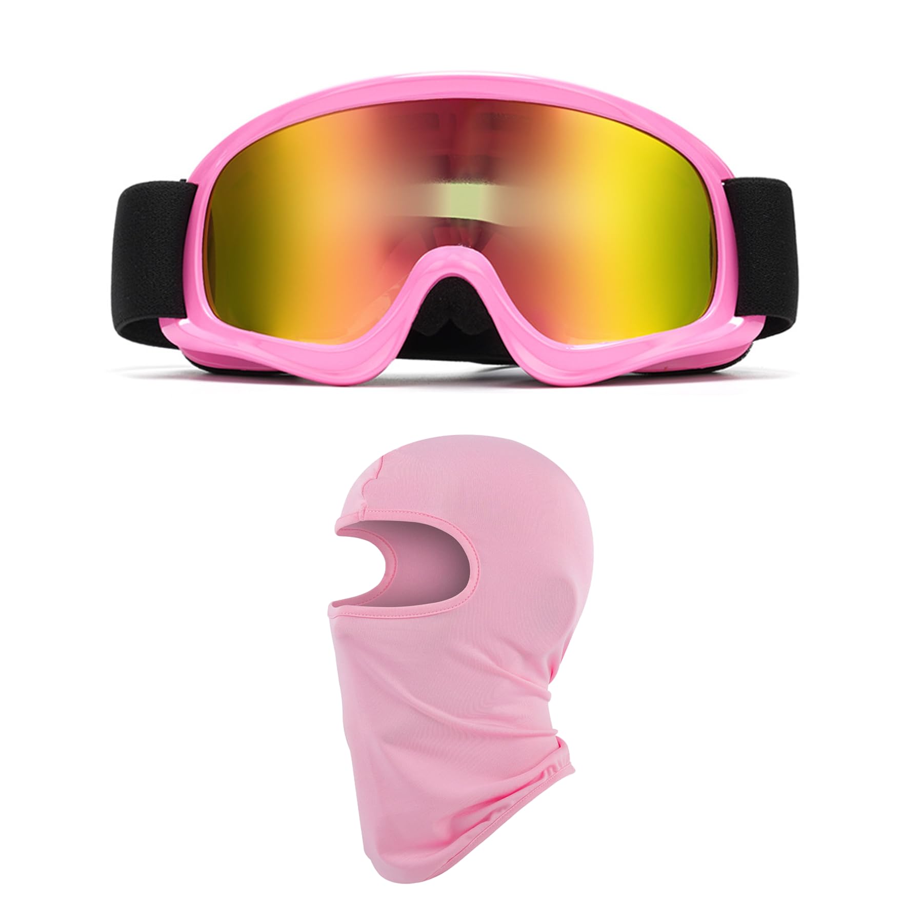 LJDJ Kids Dirt Bike Goggles ATV Motorcycle Off-Road Riding Motocross Glasses with Sun UV Protection Balaclava Full Face Cover