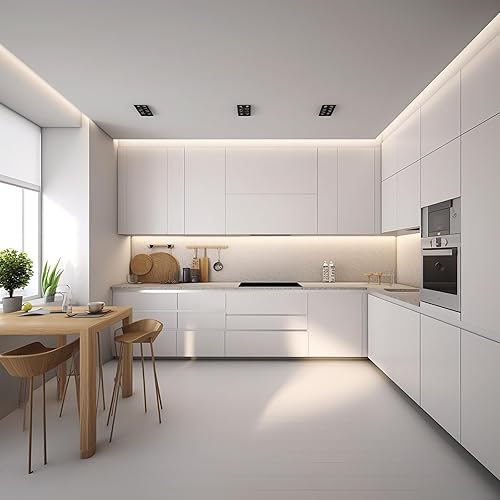 Miniatura 3 de Tira de luces LED blancas de 20 pies, luces de cinta regulables de 6500 K mejoradas con control remoto y enchufe, 12 V, 360 LED, tiras de luz LED