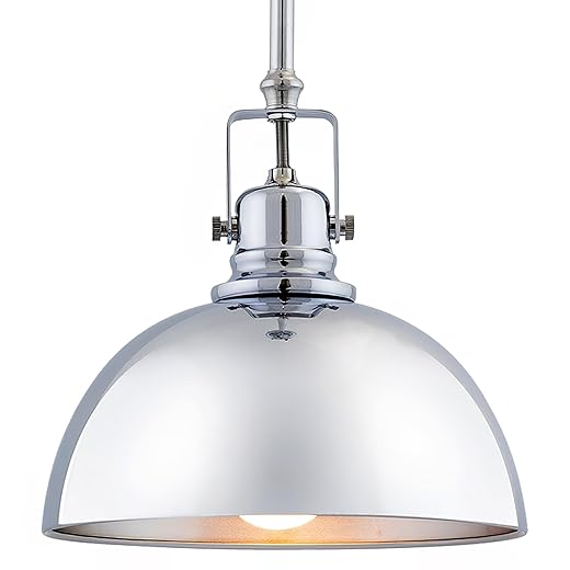Expert Review: CLAXY Ecopower Vintage Glass Pendant Light 9 Kira Home Belle 9" Modern Industrial 1-Light Pendant Light, Adjustable Length + Shade Swivel Joint, Chrome Finish