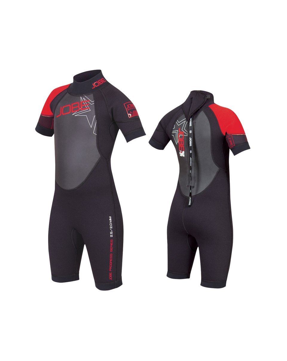 Jobe Youth Progress SH 2.5/2.0 Shorties Wetsuit, Red, Large