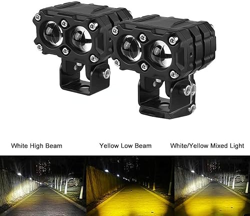 Miniatura 3 de 2 unids motocicleta LED Spot luz niebla lámpara de inundación 25W 4500LM LED luz de conducción LED cubo luz