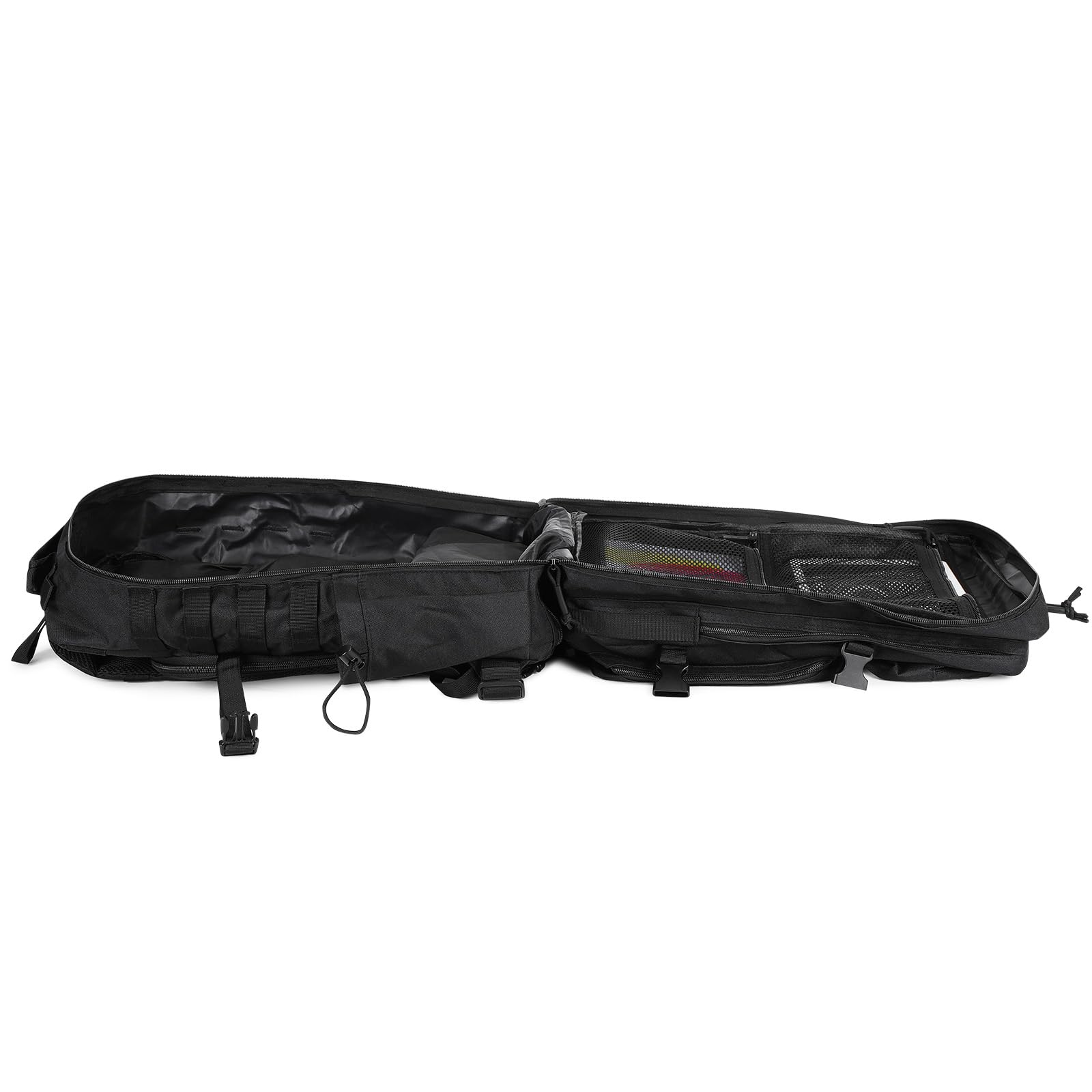 HUNTVP 50L Zaino Militare con Scomparto per Scarpe Zaino Tattico Molle Impermeabile per Sport Escursionismo Campeggio, nero