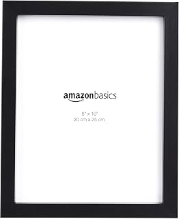Amazon Basics Rechteckig Fotorahmen-20 x 25 cm, Schwarz, 2 Stück, 20 x 25 cm