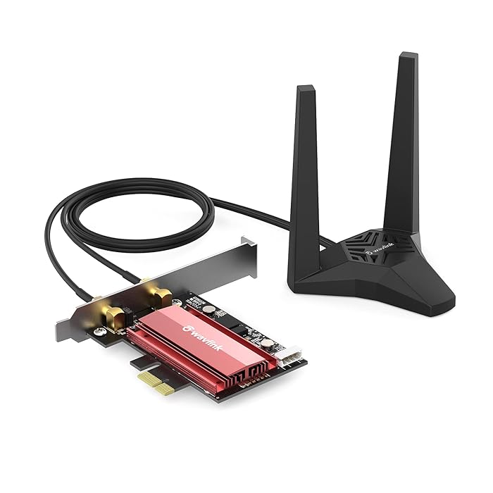 Buy WAVLINK AX3000 WiFi 6 PCIe WiFi Card for PC with Bluetooth 5.1, 802