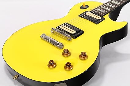 Amazon Com Gibson Usa Tak Matsumoto Signature Les Paul 1st Signature Edition Canary Yellow Instrumentos Musicales