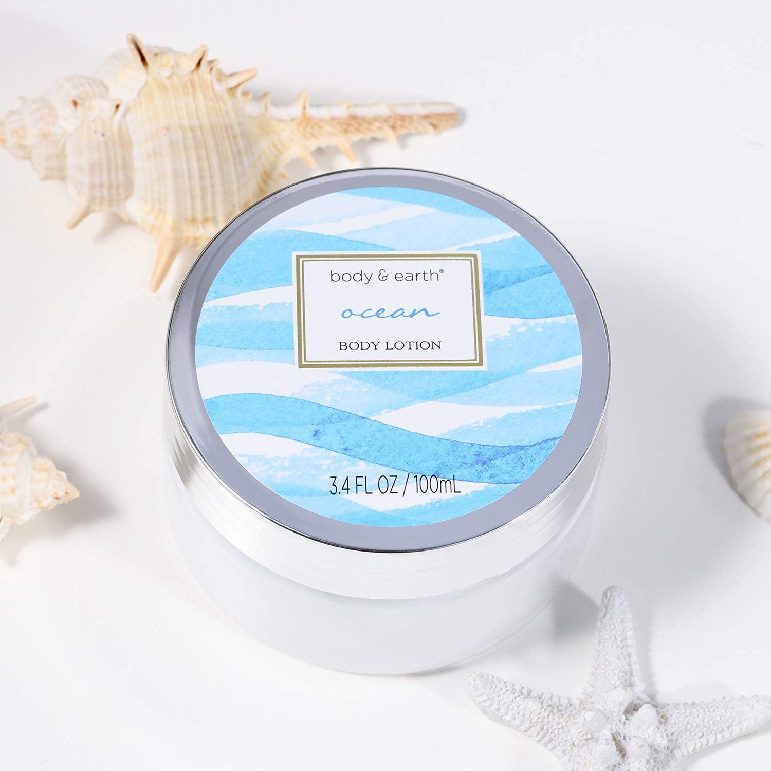Set de Regalo de Baño con Bañera para Mujeres, Set de 6 Piezas Regalo de Spa para Mujeres con Fragancia de Océano, Adecuado para Baño Dormitorio