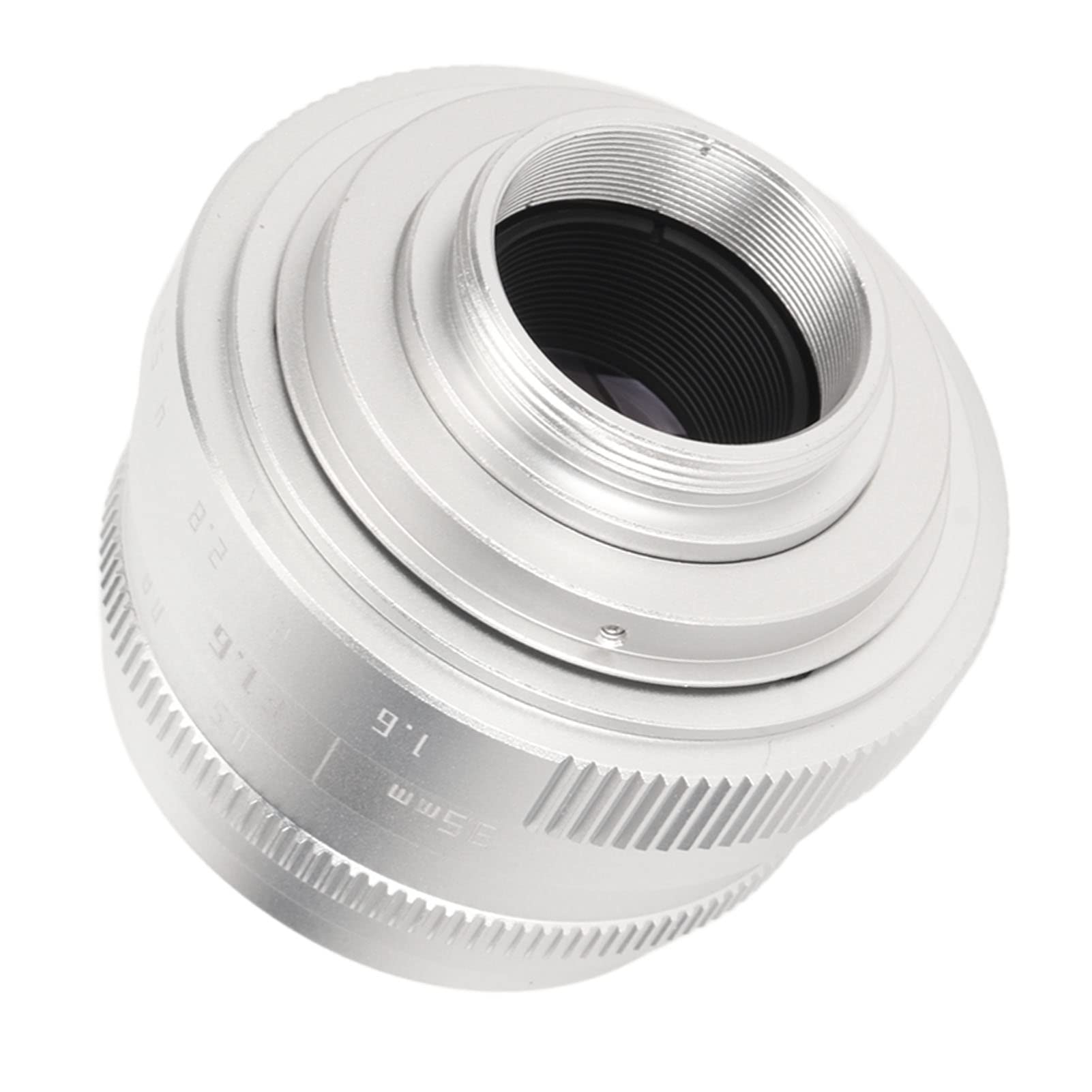 Obiettivo con Messa a Fuoco Manuale da 35 Mm, Obiettivo a Focale Fissa con Attacco C in Vetro Ottico Multistrato MC a Grande Apertura F1.6 per Fotocamere Mirrorless