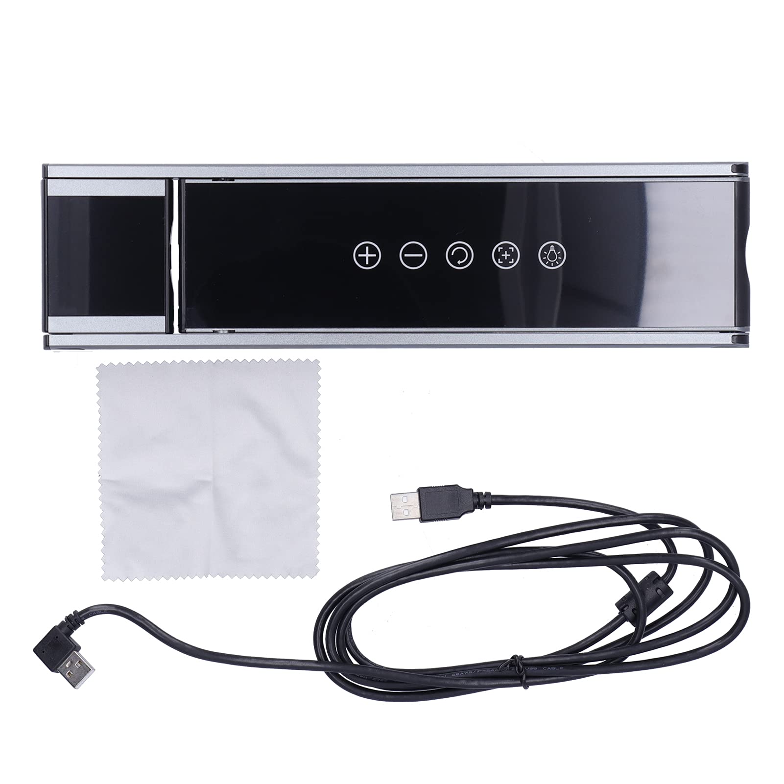Denash Cámara de Documento Cámara de Documento USB de Alta Resolución para Lecciones, Ajustable Portátil para Windows 10/8/7 / XP/OS X/Chrome OS / /, Escáner A3 de 13MP Black ABS -Plástico para
