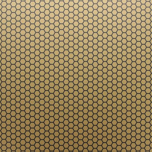 Image of KYDEX Thermoform Sheet - (Honeycomb Camo) - (Liquid Metal) - (Gold /Black) - (8in x 12in) - (1 Sheet) - (for Holster Making, Cosplay, Hobby) - (USA Made)