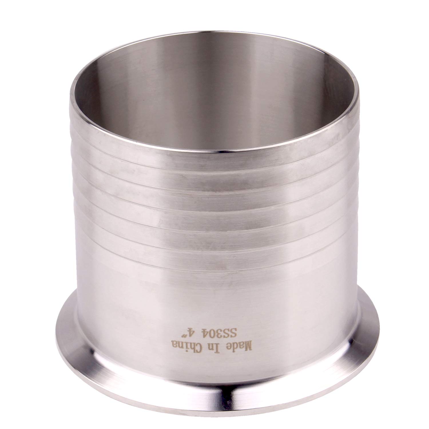 Dernord 3,8 cm Tri Clamp au Tuyau barbelé adaptateur SUS304 Flexible sanitaire cannelé Raccord de tuyau 4 Inch