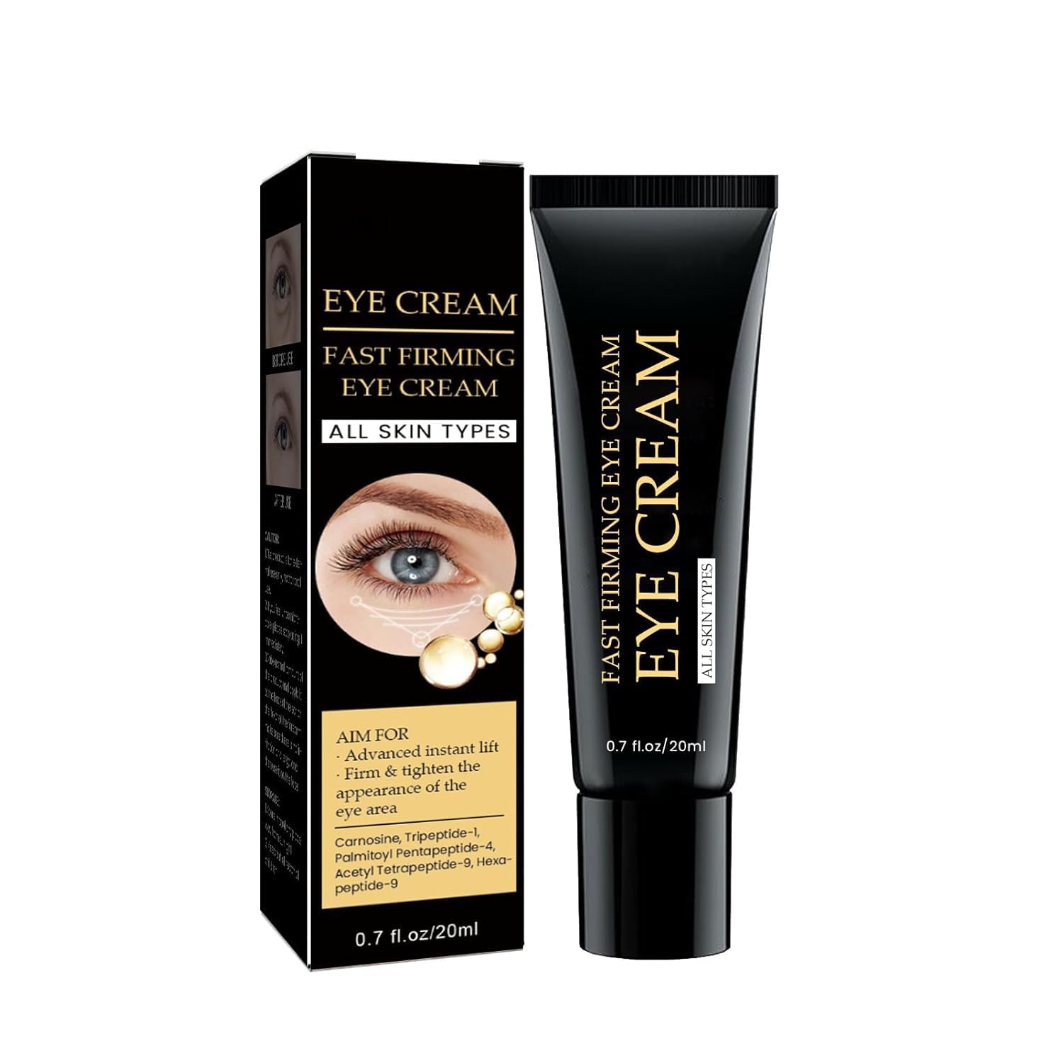 Tightener Eye Cream Fast Firming Formula | Instantly Reduces Under-Eye Bags, Puffiness & Dark Circles | Anti-Aging Eye Treatment for Fine Lines & Wrinkles | Smooth & Lift Appearance | 0.5 oz (Pack of 1)-image-25