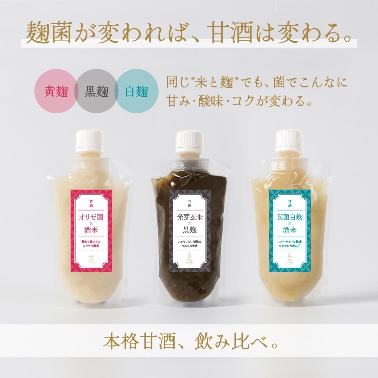 Amazon.co.jp: 管理栄養士監修 KEYROOM 石川の発酵蔵の米麹甘酒 発芽