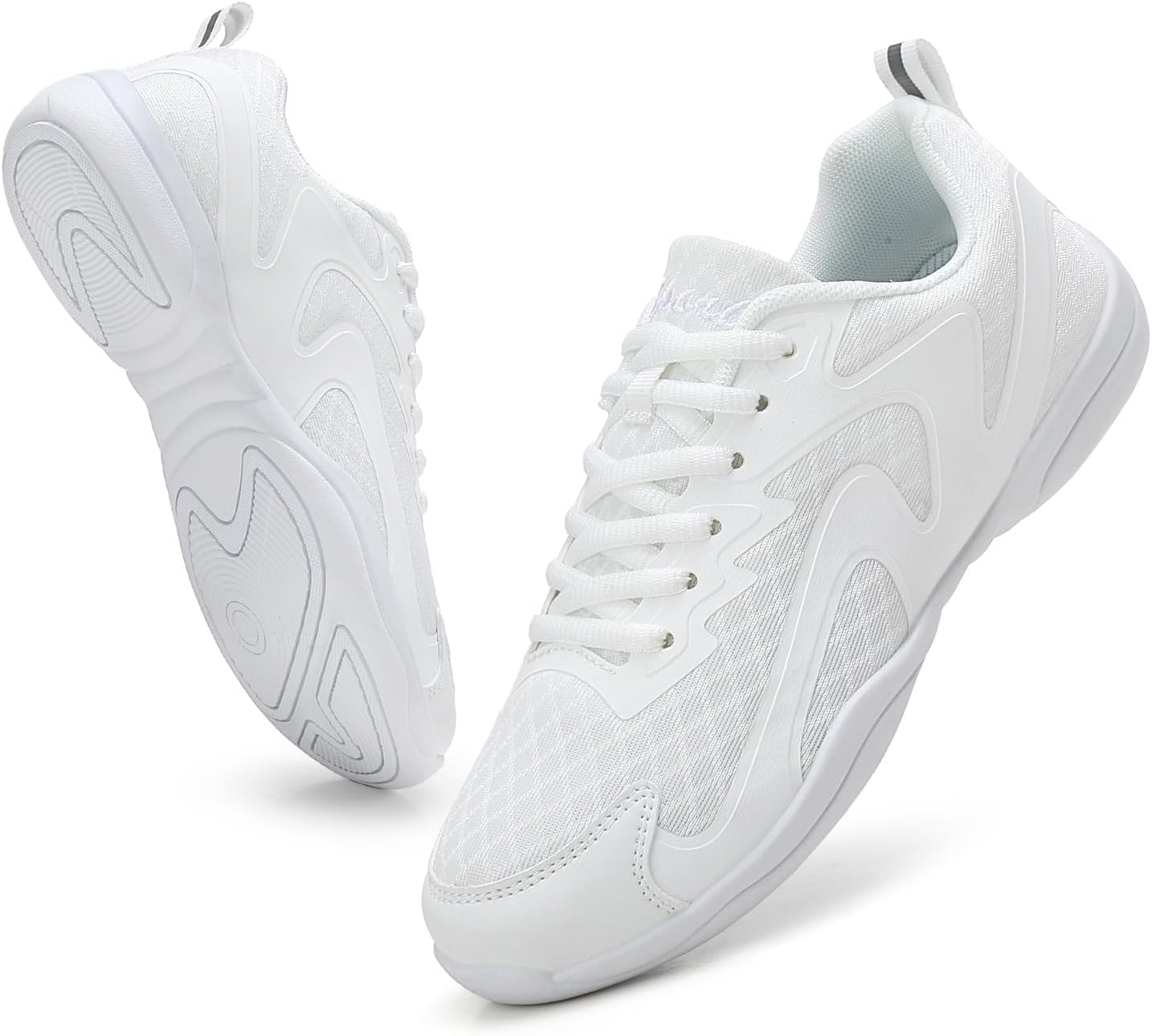 Cheer Shoes Girls Lightweight Cheerleading Shoes Cheerleader Dance Sneakers Women Gymnastic Non-Slip Bottom