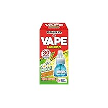 Vape Ricarica Liquida Antizanzare Herbal 30 Notti 15ml, Ricarica per Diffusore Elettrico, Repellente Zanzare 240 Ore, Ambiente Sicuro e Protetto