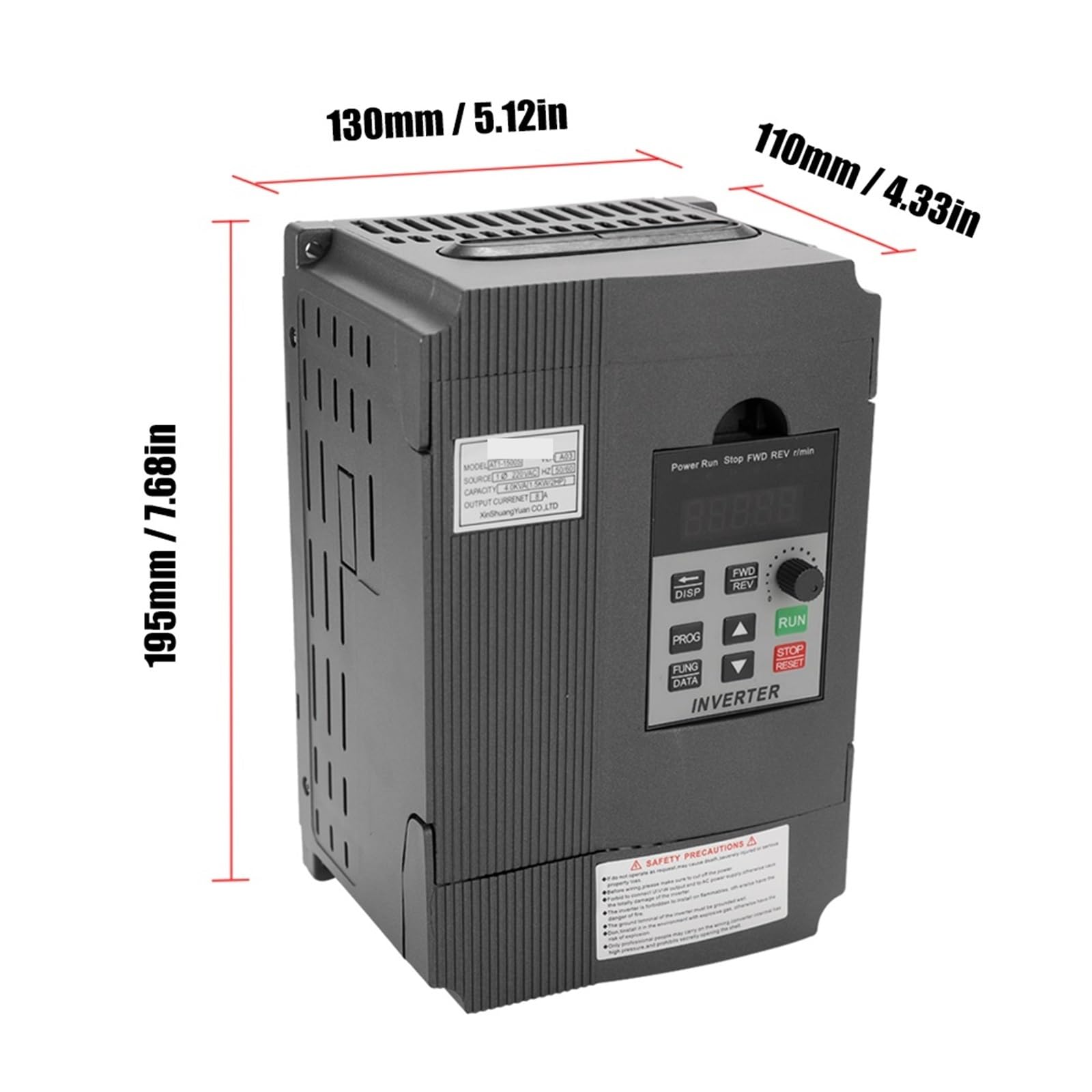 Variatore di Frequenza, Regolatore di velocità di frequenza universale VFD 2.2KW 12A 220 V AC Motor Drive monofase in uscita trifase Inverter variabile