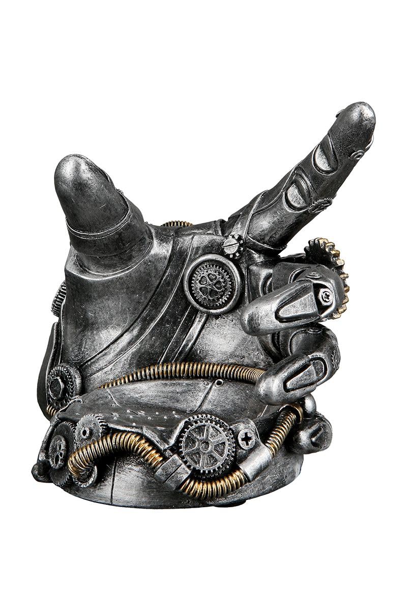 Porte-bouteille design Steampunk - Figurine décorative - Sculpture mécanique - Roue dentée - Décoration industrielle Steam Punk (porte-bouteille/variante 21)