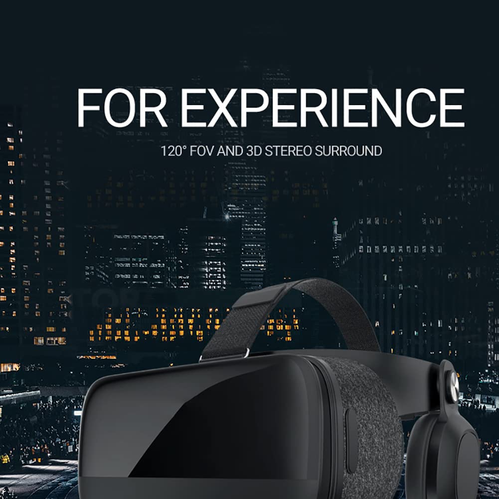 RSGK VR Auricular Realidad Virtual, Gafas VR con Controlador, Vidrio VR Ajustable de Realidad Virtual 3D, Regalos para niños y Adultos, Compatible con teléfonos móviles de 4.7-6.0 Pulgadas