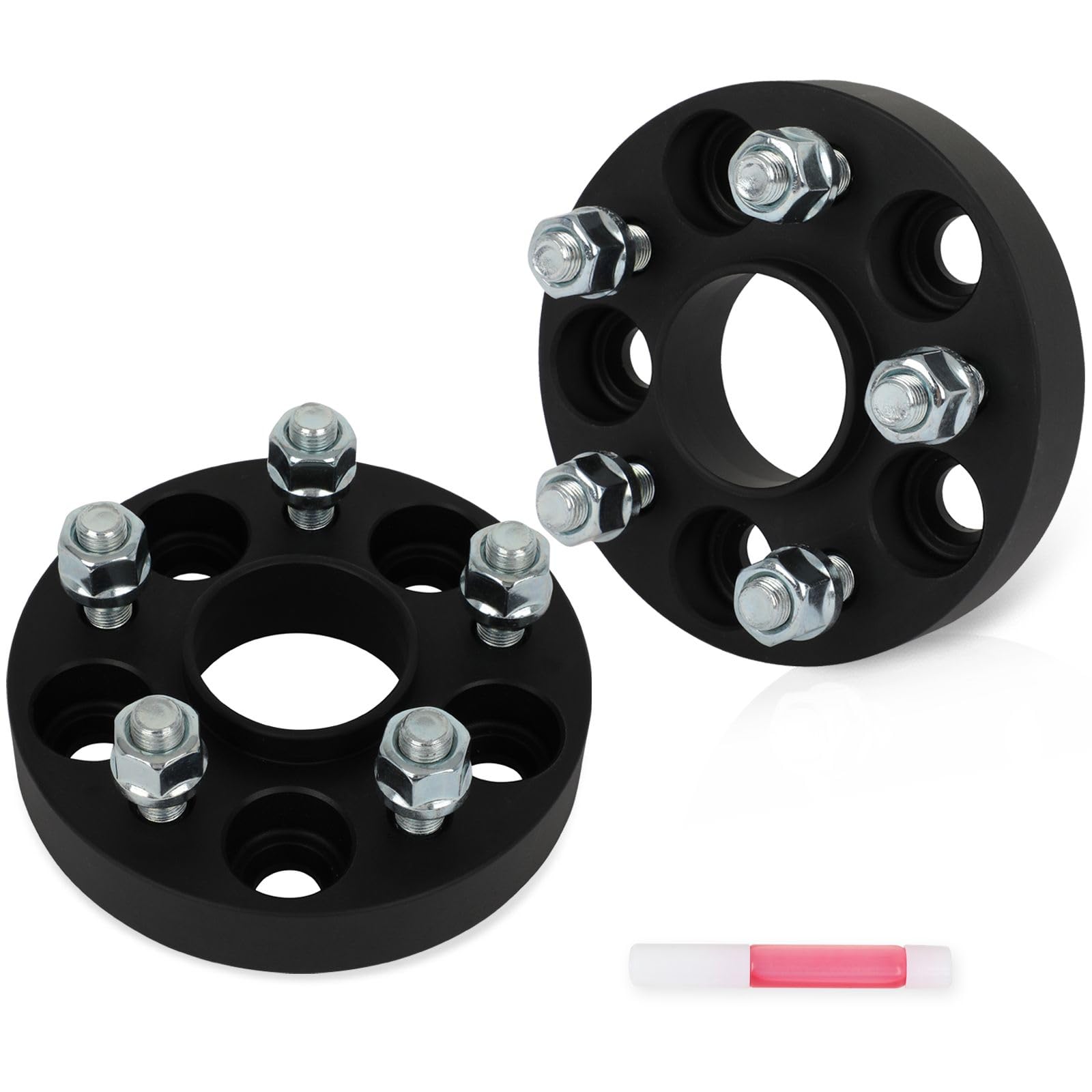 SCITOO 2Pcs 5x100 Wheel Spacers 1 inch for Dodge Black Wheel Adapters