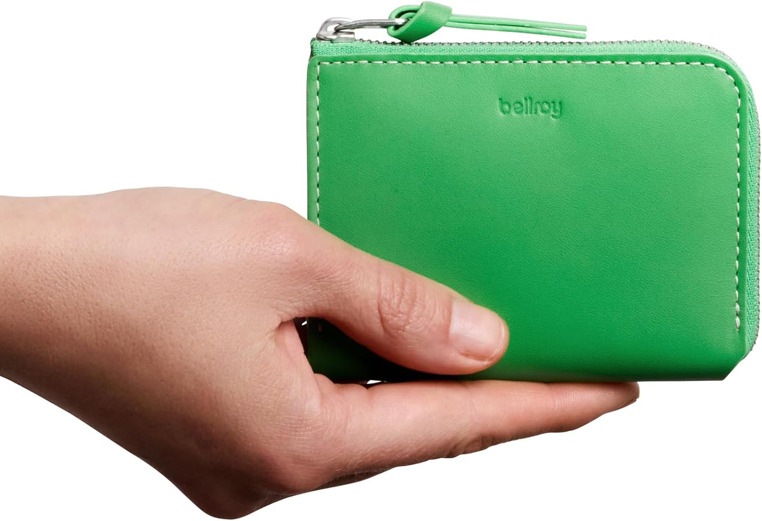 Bellroy L-Pocket (minimalist zip wallet with storage for cards, coins and keys) - NeonGreen - Image 6