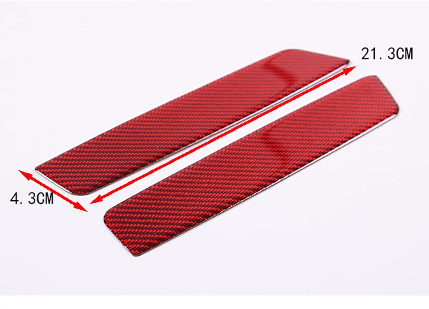 Soft Carbon Fiber Rear Side Fender Headlight Header Sticker,Air Inlet Side Sticker,A-pillar Triangle Decorative Sticker for Nissan 350Z 2003 2004 2005 2006 (Front LipAir Inlet Side Sticker, Red Carbon Fiber)