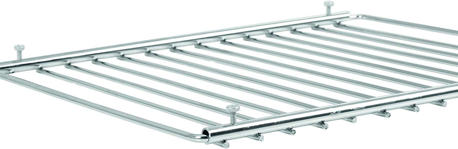 ICQN Lot de plaques de cuisson et grilles de 42,2 x 37 cm - Poêle à graisse émaillée de 3 cm de profondeur - Grille de four chromée pour four et cuisinière