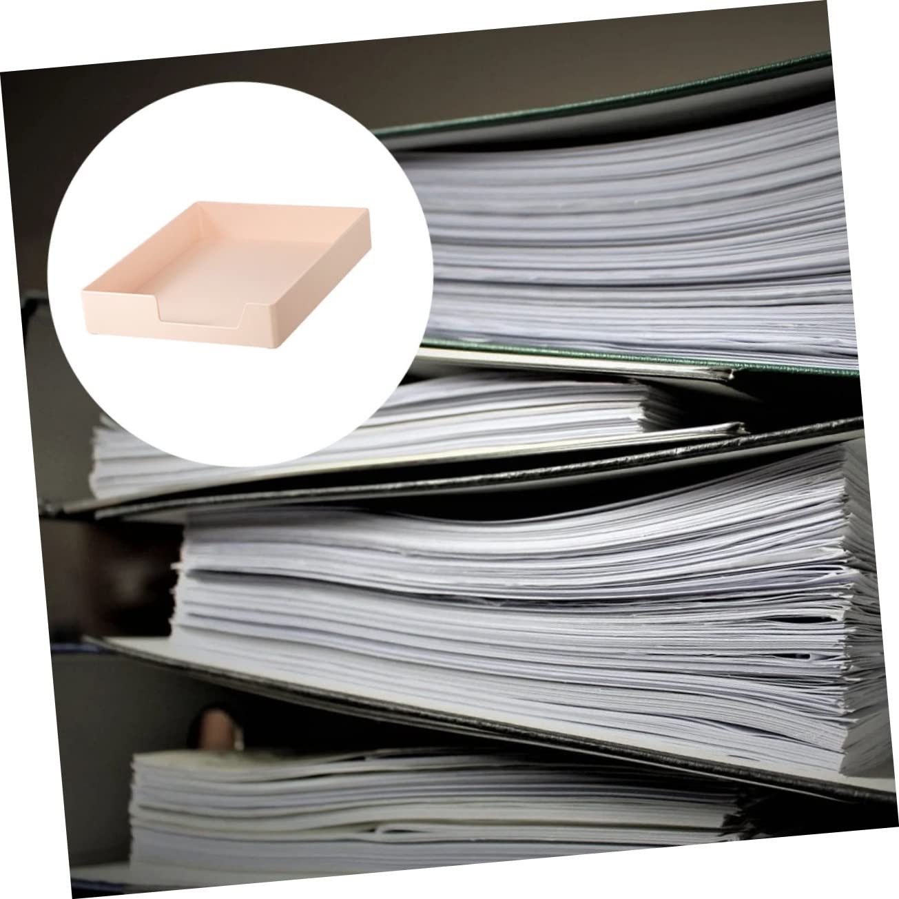 PLAFOPE Robusto Contenitore Per Documenti in Formato A4 Organizer Da Scrivania Per Ufficio Scatola Portadocumenti