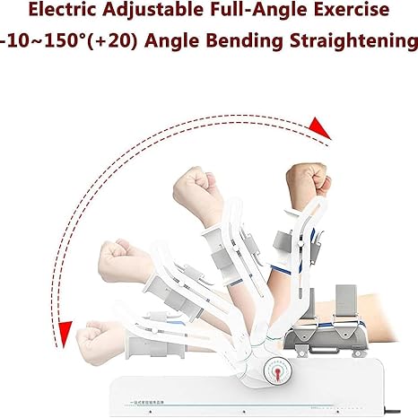 Electric Elbow Joint Rehabilitation Device, Elbow Brace Arm Exerciser,10~150 Adjustable Post Op Elbow Brace Stabilizer Splint, for Arm Fracture