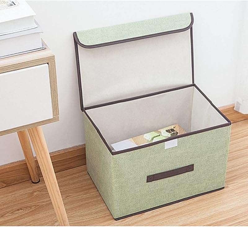 NCRGB 4 db Szövet Tároló Doboz Fedéllel 36x23x24 cm Beige Ruhatartó Szerveződoboz