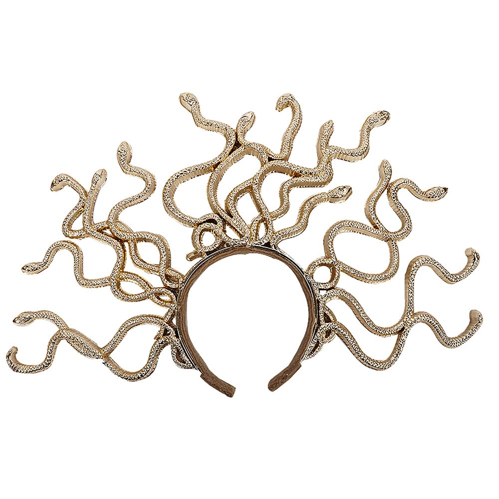 Caiguoer Greek Medusa Headband Halloween Snake Headpiece Medusa Clothing Accessories (B)