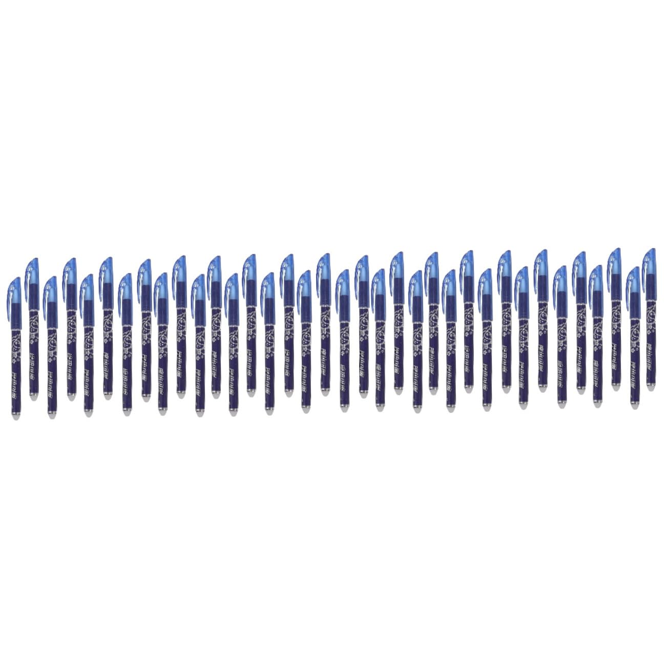 36 Pièces stylo effaçable stylos effaçables erasable pen note stylos à encre en vrac à bille roulante à encre école chinois 0.5 à pointe fine bleus encrer Blue