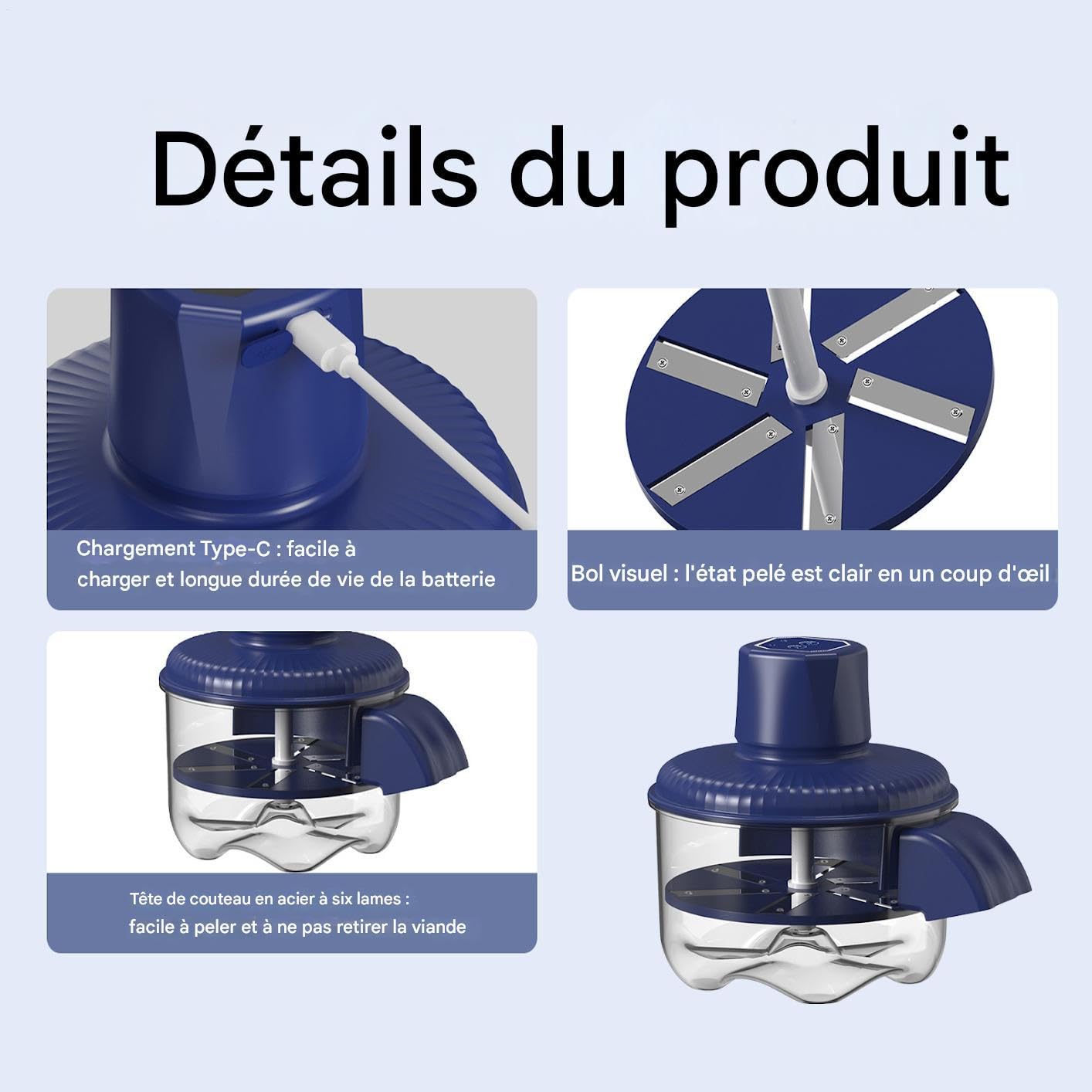 Machine À Éplucher Les Raisins - Outil Rechargeable Éplucheur Automatique