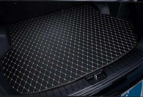 Custom Making Cargo Mats For 98% Sedan Suv All Weather Protection Leather Liners Trunk Mat Cargo Liners (Black Beige) #TOP1