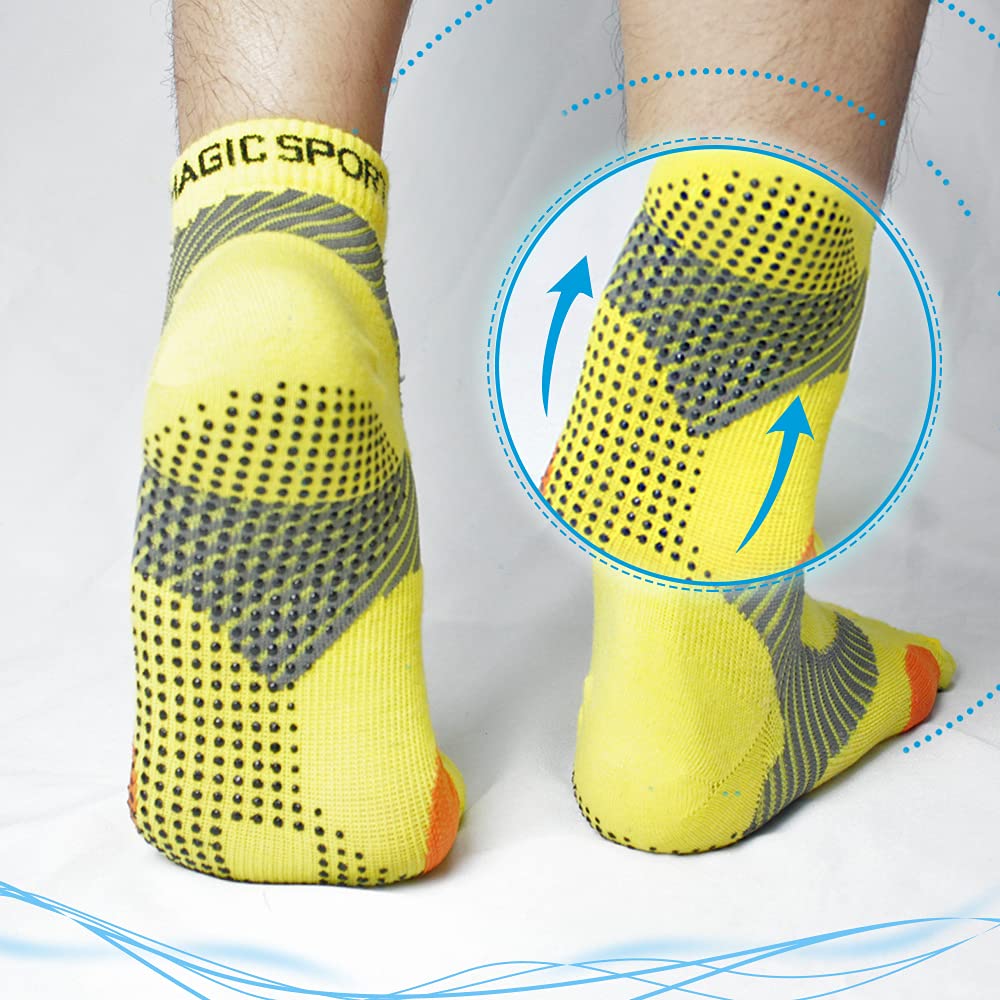 Merino Wool Blend Non-Slip Above Ankle Toe Socks, Five Finger, Men and Women, Running, Hiking, Cycling, Camping
