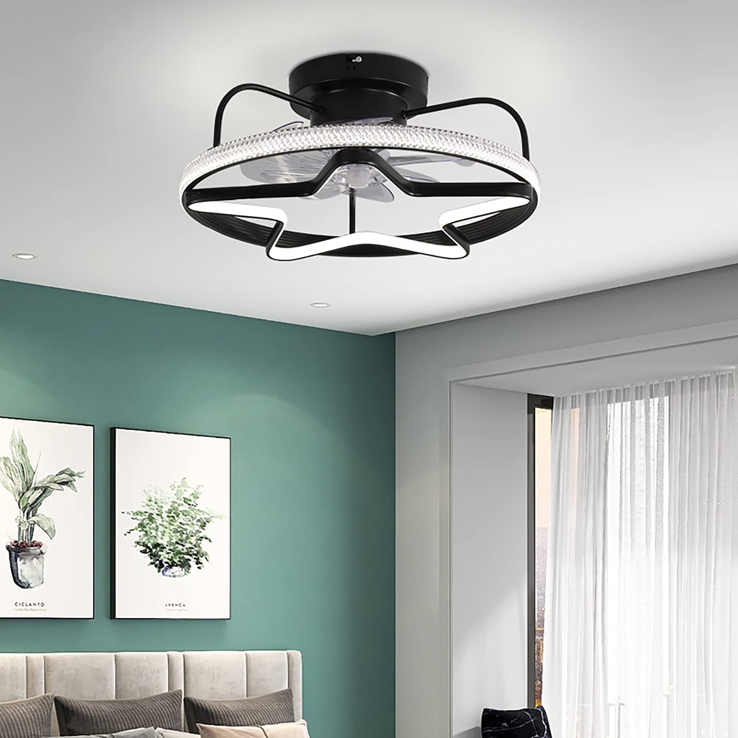 Ventilatori, Ventilatore Dimmerabile Lampada Da Soffitto Con Telecomando Lampada Da Soffitto Camera Da Letto Illuminazione Ventilatori Da Soffitto Con Luci Ventilatori Da Soffitto Con Lampade