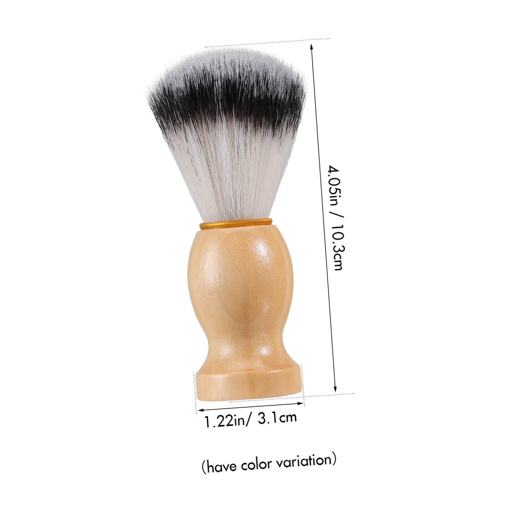 CALLARON 10 Pezzi Spazzola da Barba Uomo in Legno e Setole Nylon Pennello per Rasatura Veloce e Rimozione Detriti Setole Morbide Rapida Asciugatura per Cura Barba Professionale